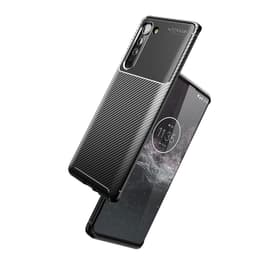 Carbon Fiber Anti - drop Soft TPU Suojakuori - Motorola Edge - Musta
