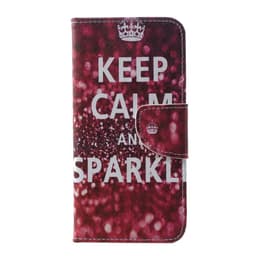 Samsung Galaxy S10e Plånboksfodral - Quote Keep Calm and Sparkle