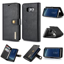 DG.MING Samsung Galaxy S8 Split Läder Plånboksfodral - Svart