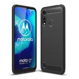 Till Motorola Moto G8 Power Lite Karbon fiber Skal - Svart