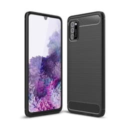 Samsung Galaxy A41 Karbon fiber Texture  Skal - Svart