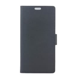 Wallet Stand Suojakuori - Alcatel A5 LED - Musta