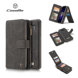CASEME Samsung Galaxy S8 Retro läder plånboksfodral - Svart