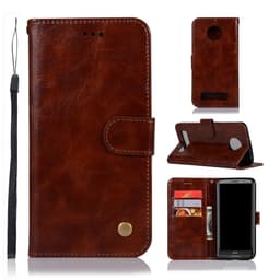 Motorola Moto Z3 Play Plånboksfodral  - Brun
