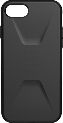 UAG Civilian deksel til iPhone 8/7/6/SE Gen. 2/3 (sort)