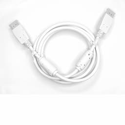 NÖRDIC 2 m Displayport–Displayport -kaapeli ver 1.2, UHD 4Kx2K 60 Hz, 21,6 Gb/s, valkoinen