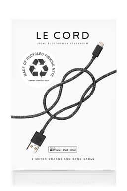Black Ghost Net Resirkulert iPhone Lightning cable