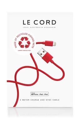 Red Ghost Net Resirkulert iPhone Lightning cable