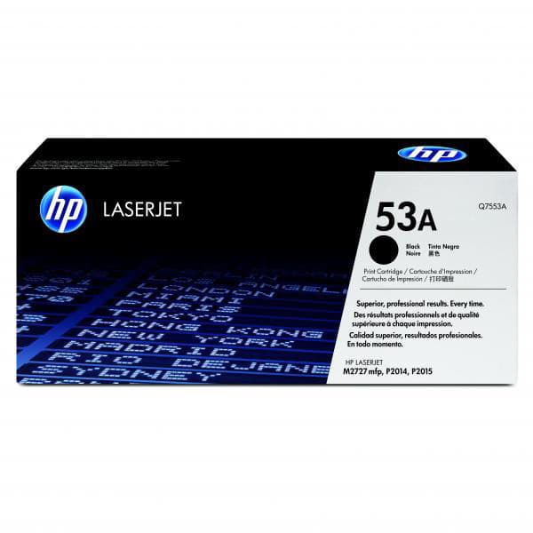 HP tonekassett Q7553A Sort