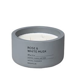FRAGA Doftljus - Flintstone / Rose & White Musk, Blomus