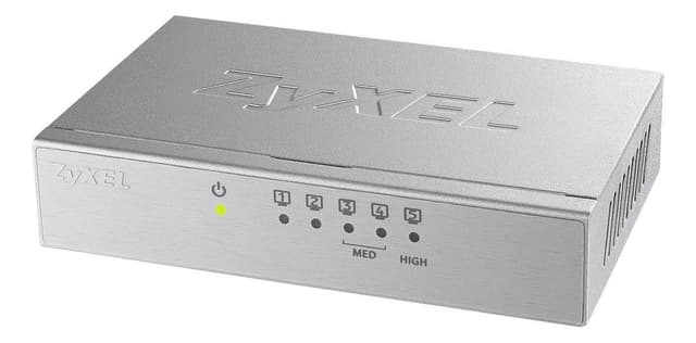 ZyXEL GS-105B. 5-port Gigabitswitch, metall, silver