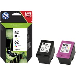 HP blækpatroer 62 Combo Pack Sort Trefarvet