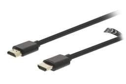 High Speed HDMI Kabel med Ethernet HDMI Kontakt - 2 m Svart