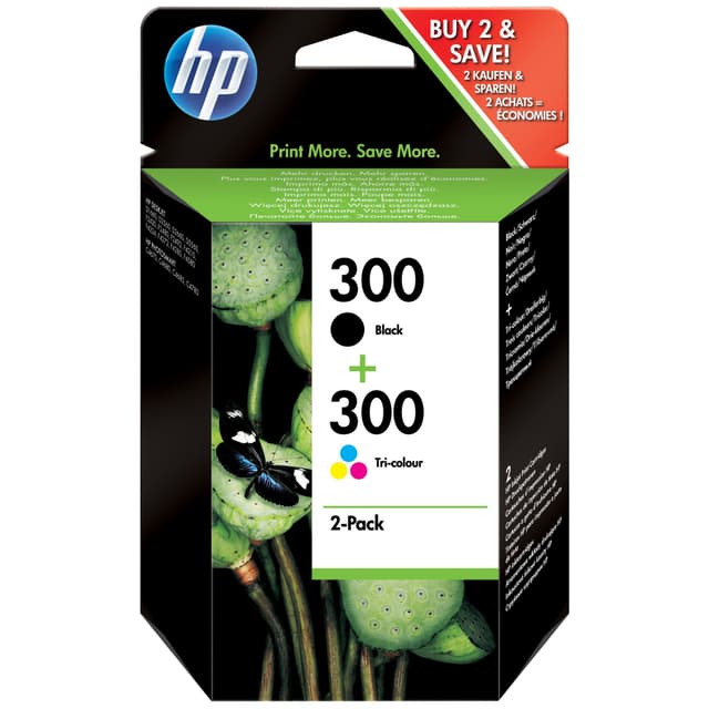 HP blekkpatron 300 Sort/Trefargers