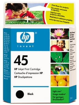 HP blækpatron 45 Sort