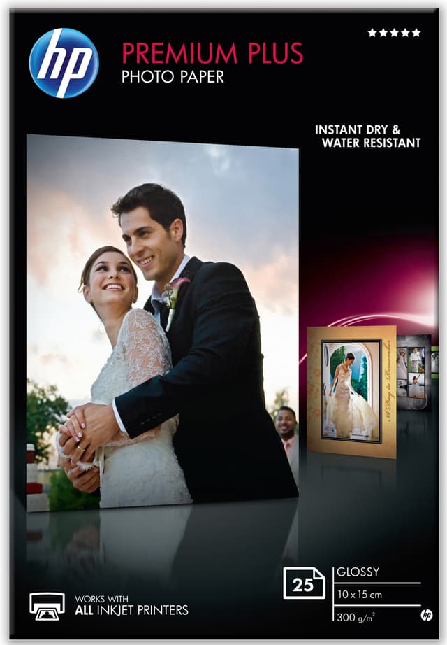 HP fotopapir Premium Plus 25 stk