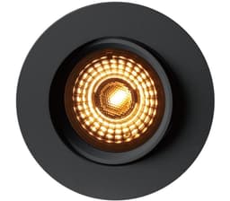 Alfa 360-tilt Downlight Warmdim 8W matt sort