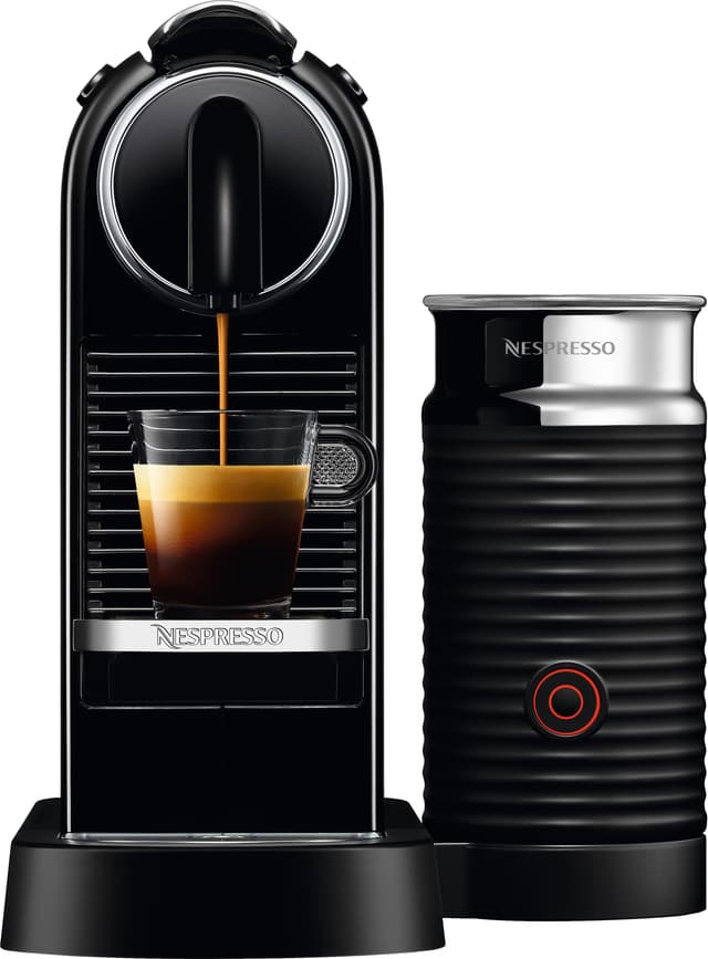 NESPRESSO CitiZ And Milk kaffemaskin av DeLonghi, Svart