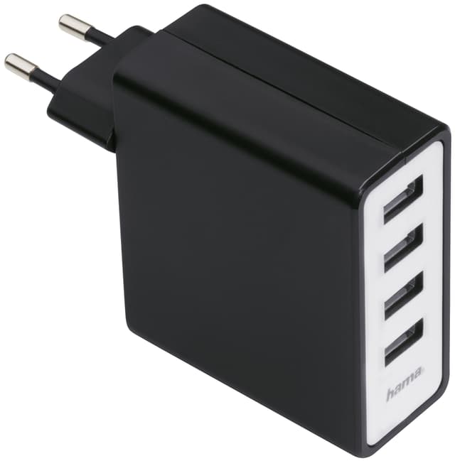 Hama AC Laddare med 4 USB-portar