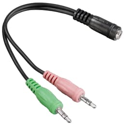 Hama Headsetadapter för hörlurar (3,5 mm)