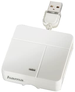 Hama kompakt minneskortläsare (vit)