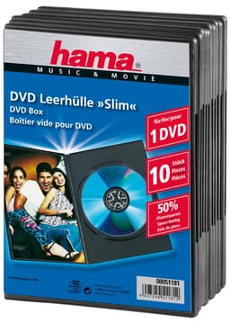 Hama Fodral till CD/DVD Jewel Case Slim (10 st)