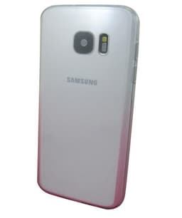 Transparent TPU-skal till Samsung G935 Galaxy S7 Edge (Rosa)