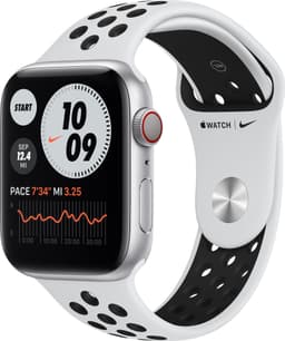Apple Watch Nike Series 6 44mm GPS+4G LTE (sølv alu/plat. sportsreim)