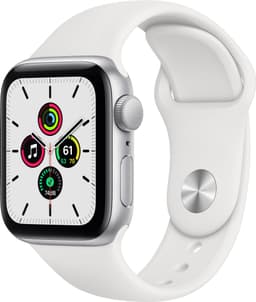 Apple Watch SE 40mm GPS (silver alu/vit sportarmband)