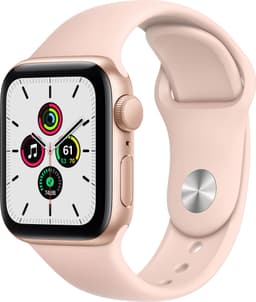 Apple Watch SE 40mm GPS (gullfarget alu/sandrosa sportsreim)