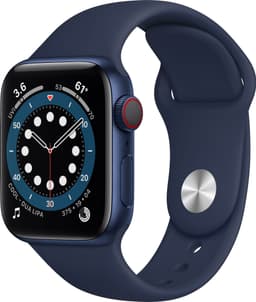 Apple Watch Series 6 40mm GPS+Cellular (blå alu/navy sportarmband)