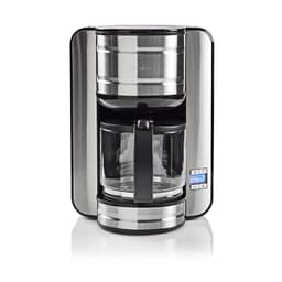 Kaffemaskine | 12 kopper | 24-timers timer | Rustfrit Stål