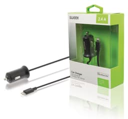 Billaddare 2.4 A Apple Lightning Svart