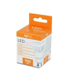 LED-lampa GU10, 10W 230v, Varmvit