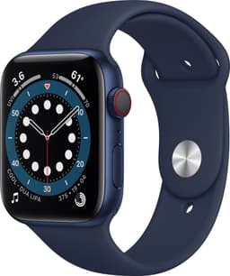 Apple Watch Series 6 44mm GPS+Cellular (blå alu/navy sportarmband)