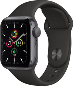 Apple Watch SE 40mm GPS (space gray alu/svart sportarmband)