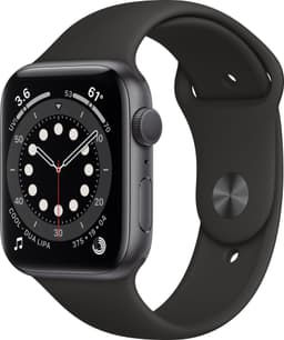 Apple Watch Series 6 44mm GPS (stellargrå/sort sportsreim)