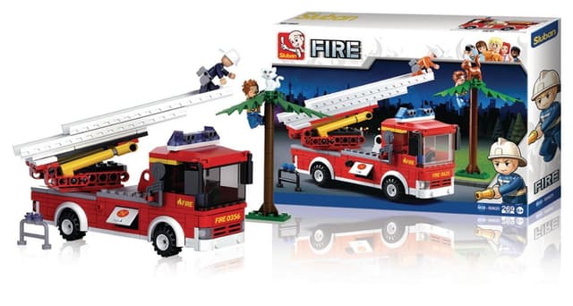 Byggblock Fire Serie Ladder Truck