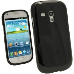 TPU-skal med glansig yta, till Samsung i8190 Galaxy S3 mini, (Svart)