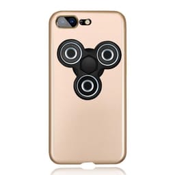Tunt skal i hårdplast till iPhone 7/ iPhone 8, Fidget Spinner, Guld/Svart