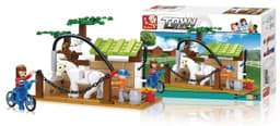 Sluban Building Blocks Town Series Horse Wash Area