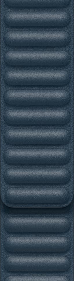 Apple 44 mm länk läderarmband - large (baltic blue)
