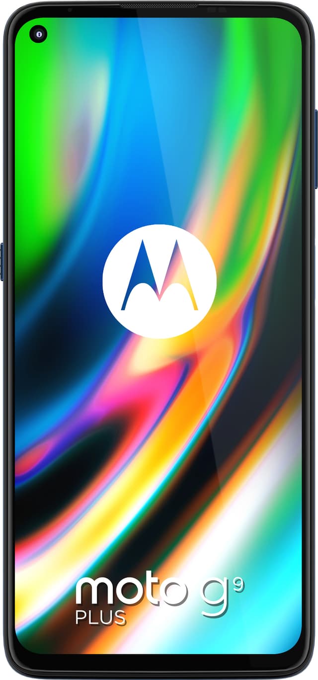 Motorola Moto G9 Plus smarttelefon (marineblå) - Elkjøp