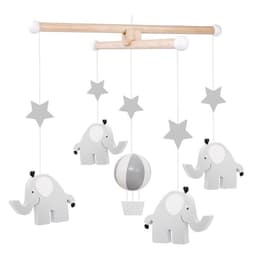 Jabadabado Mobil elefant grå