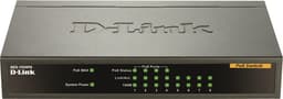 D-Link DES-1008PA, Ethernet switch, 8x10/100Mbps, 4xPOE, svart