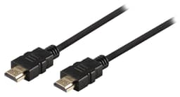 Guldpläterad HDMI-kabel, High Speed with Ethernet, 4K, 2m