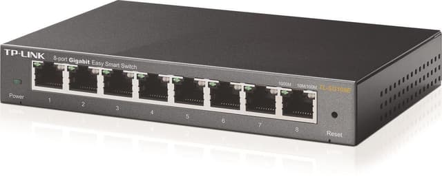 TP-LINK, nätverksswitch, Easy smart 8x10/100/1000Mbps, RJ45, metall