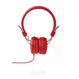 Hörlurar med sladd | On-ear | Vikbar | 1.2 m rund Kabel | Röd