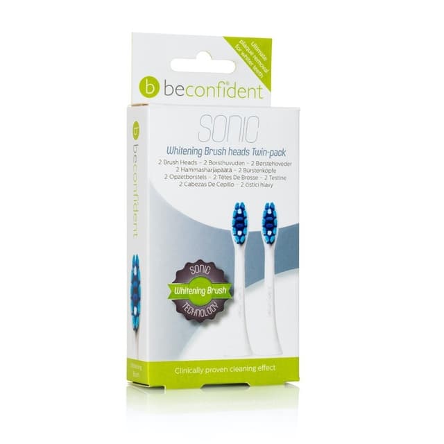 2-pack Sonic Tandborsthuvuden Whitening Vit