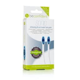 2-pack Sonic Tannbørstehoder Whitening Hvit